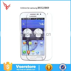 Anti-view Premium Quality Phone Acceessories Armoured Glass Protector for Samsung Galaxy I8552 Tempered Glass Screen Protect thumbnail-1