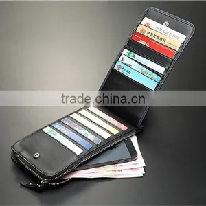 2015 New Design Oil Painting Card Protector Leather Business Card Holder thumbnail-4