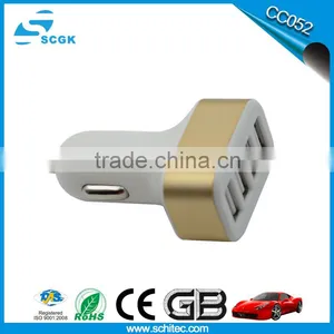 Multi Port USB Chargers 3 Port Auto Mobile Phone Charger Factory thumbnail-1