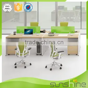 YS-SW01 Office Partition Workstation Computer Desk Willow Tabletop 4 Seats Funiture China Supplier Quality Choice thumbnail-2