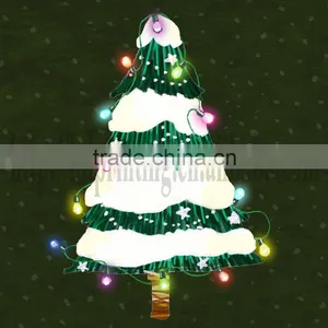 2016 Chirstmas Tree LED Canvas Oil Painting,canvas Picture With LED,home Deco, Wall Art thumbnail-1