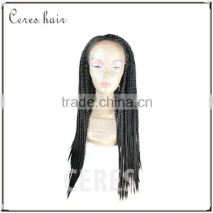 Fashionable African Braided Wig for Black Women Micro Braided Lace Front Wig thumbnail-3