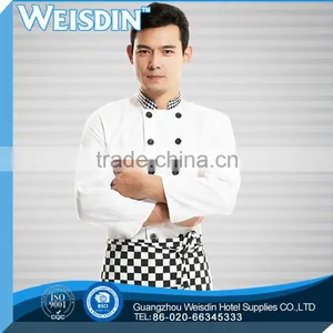 Mandarin Collar Short-sleeve Chef Coat thumbnail-5