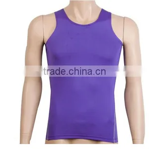 Mens Body Shaper Running Vest Sports Gym Tank Top Sleeveless Polyester Quick-dry Vest thumbnail-5