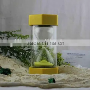 Applied 15 Minute Glass Sand Clock With Plastic Cover thumbnail-1