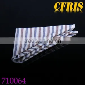 Classical High Quality Striped 100% Cotton Pocket Square thumbnail-3