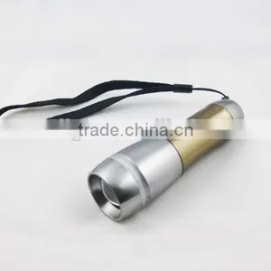 1101- 1 Watt LED Light Aluminum Telescopic Flashlight With ZOOM Function for Camping Usage thumbnail-2