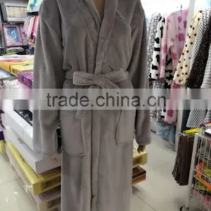 2016 New Design Girls Brushed Coral Fleece Bathrobe in Cheap Price thumbnail-4