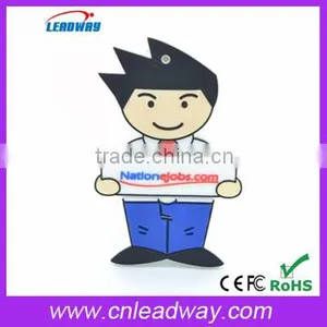 PVC Customized USB Flash Drives Cartoon Figure for Promotion thumbnail-1
