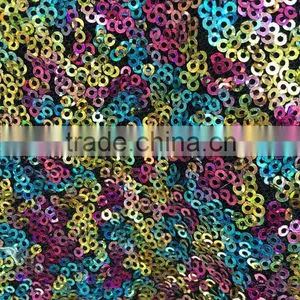 Embroidery Fabric or Gold Sequin or Silver Sequin Fabric thumbnail-2