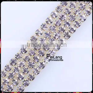 Decorative Strass Crystal Rhinestone Chain for Cloths thumbnail-1