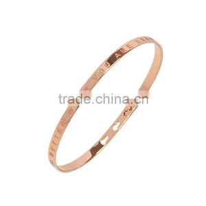 Memories Bangles With Customize Design Word 'LIFE IS BETTER WHEN YOU ARE DRUNK' With 4mm/7mm Width thumbnail-2
