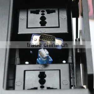 Desktop Multimedia Cable Cubby With POWER HDMI USB VGA AUDIO thumbnail-4