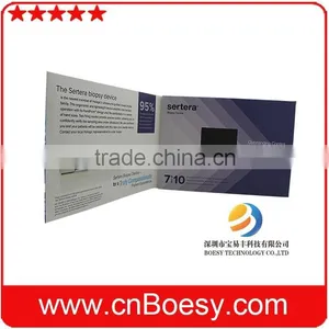 A4 Flat Paper Size Ultrathin Lcd Video Brochure 2.4 Inch Screen thumbnail-3