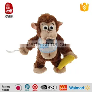 Wholesale Electronic Stuffed Animal Kids Plush Toys Monkey With Banana thumbnail-1