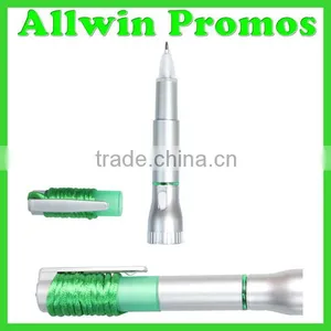 Custom Logo Flashlight Ballpoint Pen thumbnail-1