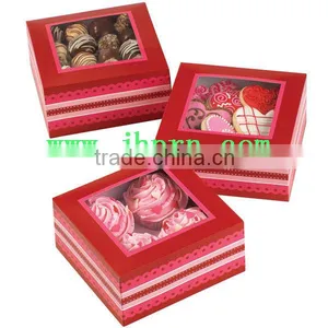 Paper Gift Packaging Box With Window for Cupcake thumbnail-1