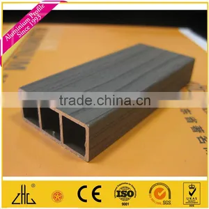 Wow!! Wood Grain Extruded Aluminium Fencing Flat Frame Manufacturer Foshan Guangzhou OEM , Wood Color Aluminium Profile Factory thumbnail-5
