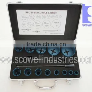17PCS HSS Bimetal Hole Saw Kits With Tools Box thumbnail-1