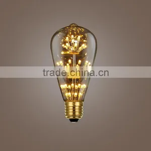 2016 New Vintage Led Firework Filament Bulbs T30/G95/ST64/ST58 Edison Style Led Bulb Decorative E27 E26 thumbnail-4