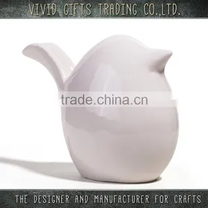 Porcelain White Cute Bird Garden Decoration thumbnail-1