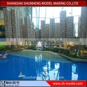 New Island Planning House Miniature Scale Models , City Planning Maquette Model thumbnail-1