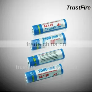 TrustFire Ni-MH 2500mAh 1.2V AA Battery Rechargeable Original Factory thumbnail-1