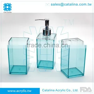 Tooth Brush, Set or Separate of Tumbler Lotion Dispenser Soap Dish Acrylic Bathroom Accessory thumbnail-5