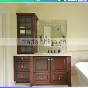 UK Style Bathroom Cabinet With Ceramic Basin thumbnail-1