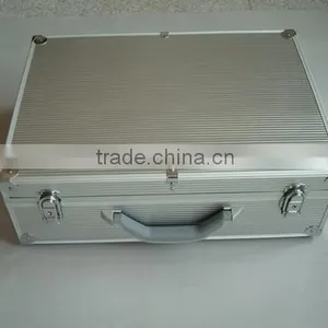 Silver Aluminium Tool Case /attache Case Hard Briefcase thumbnail-2