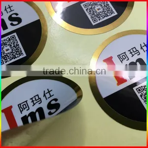 Custom Round Self Adhesive Sticker/ Gold Foil Stickers Adhesive Sticker Labels thumbnail-3