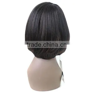 Most Popular 130g 14inch Hair Short Straight Fashion Synthetic Hair Wig thumbnail-3
