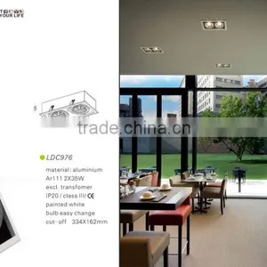 2x35w Two Bulb Ceiling Spot Light & Stage Lighting thumbnail-2