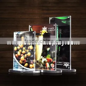 L / Tshape Acrylic Sign Holder a5 Size Acrylic Menu Holder thumbnail-1