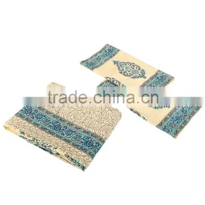 High Quality Bedding Set 100% Cotton Fabric Flower Hand Made Bed Sheet Fabric thumbnail-4