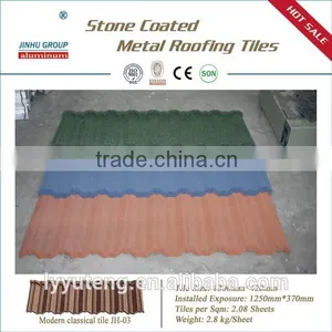 Cheap Price From Factory /Shingle /classical Roofing Materials/ Stone Coated Metal Roof Tile thumbnail-4