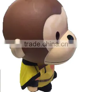 2016 Newest Monkey Feature Money Bank,Custom Monkey Coin Bank Vinyl Toy thumbnail-2