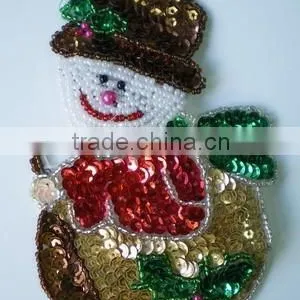 2015 Christmas Sequin Fabric Decoration & Applique Patch thumbnail-1