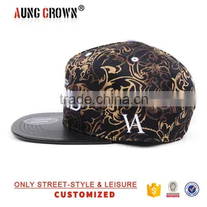 Newest Embroidery 5 Panel Snapback Cap thumbnail-3