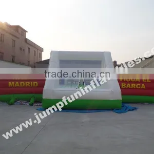 Inflatable Floor Human Football Playground,Giant Inflatable Football Pitch,23L*11W Meter Soap Football Field thumbnail-5