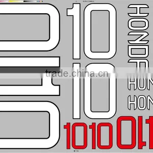 Eco-friendly Heat Transfer Printing Number for Sports Jersey thumbnail-1
