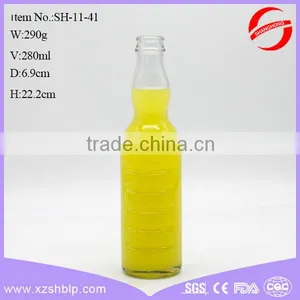 350ml Clear Long Neck Beverage Glass Bottle With Screw Top thumbnail-6