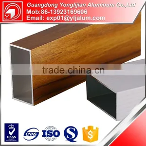 Corrosion Resistance Wood Grain Aluminum Rectangular Tubing Factory Hot Selling thumbnail-4