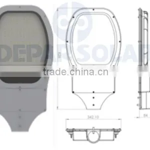 140W Solar Street / Road / Highway Light 12m Pole- OGBOKO Series Single Arm thumbnail-3