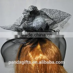 Glitter Skull Lace Net Headband thumbnail-5