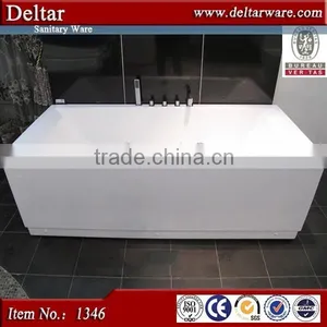 Best Price for One Person Massage Acrylic Bath Tub, Corner Whirlpool Full Body Massage Bathtub, Square Bath Tub thumbnail-3