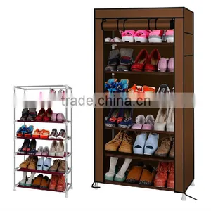 (FH-FC6010)Living Room Furniture Type and General Use Metal Shoe Rack Designs thumbnail-1