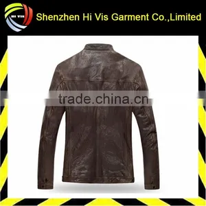 High Quality New Fashion Leather Pilot Jacket thumbnail-2