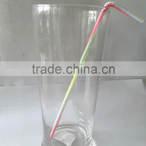 Yiwu Straw Factory OEM Cross or Striped Color Plastic Drinking Straw thumbnail-1