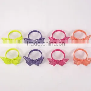 2016 New Butterfly Paper Wedding Party Napkin Ring Serviette Table Decor thumbnail-2